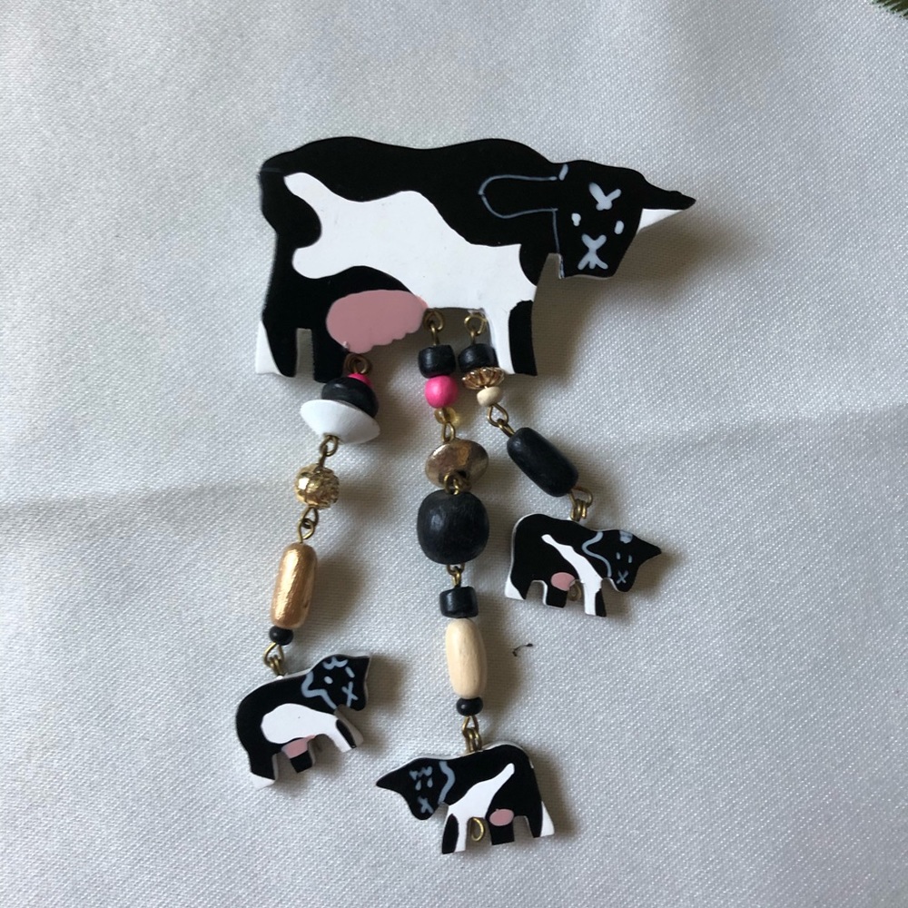 Cow Brooch